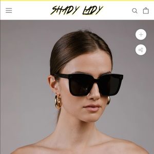 NWT Shady Lady Riley Sunglasses, Black